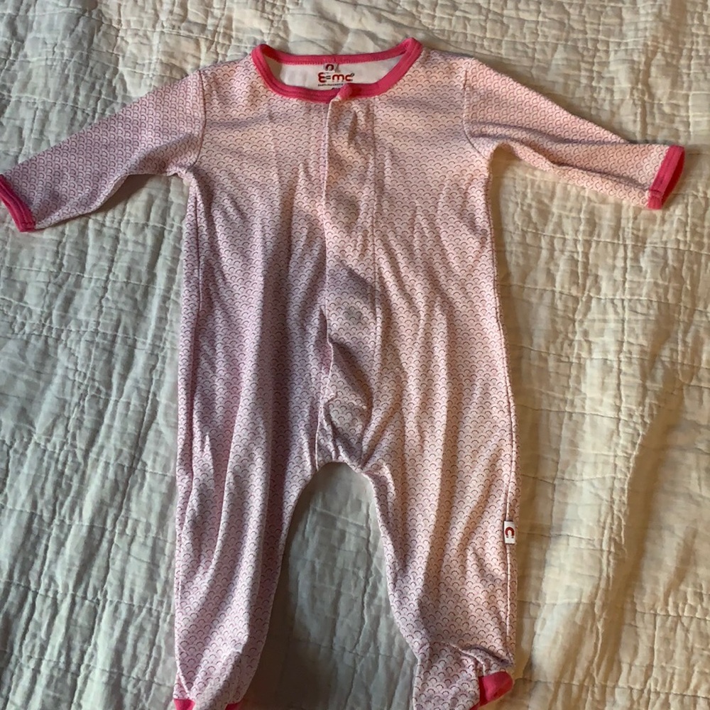 Magnetic footie pjs baby girl 6 months summer